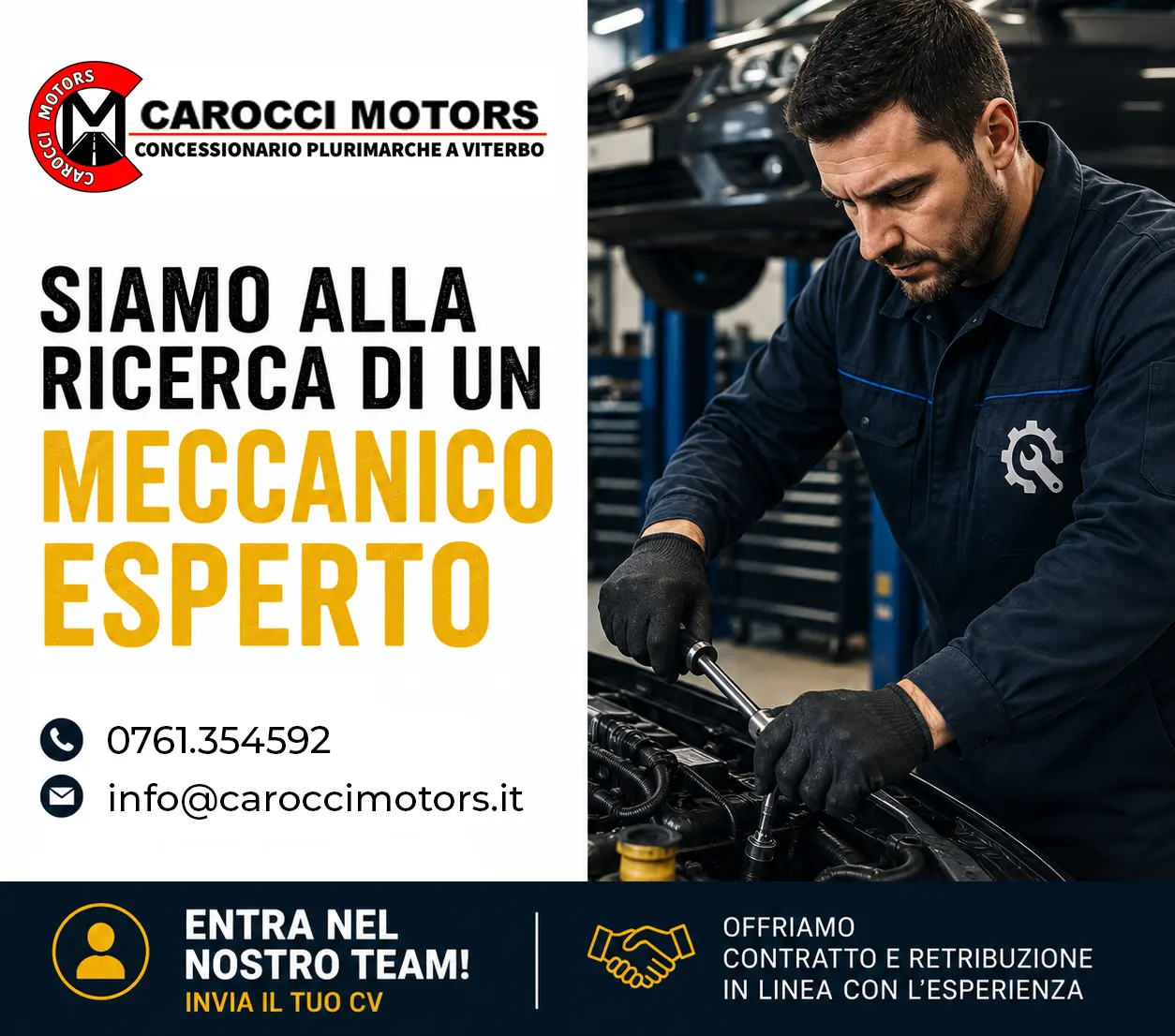 cerchiamo meccanico esperto - carocci motors